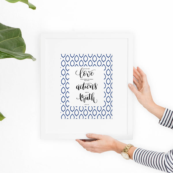 John 3:18 Printable Art - Hewitt Avenue