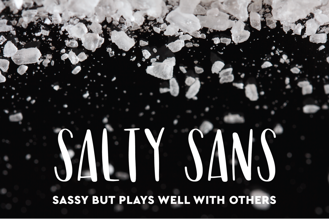 Salty Sans Handwritten Font - Hewitt Avenue