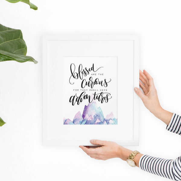 Blessed are The Curious Printable Art - Hewitt Avenue