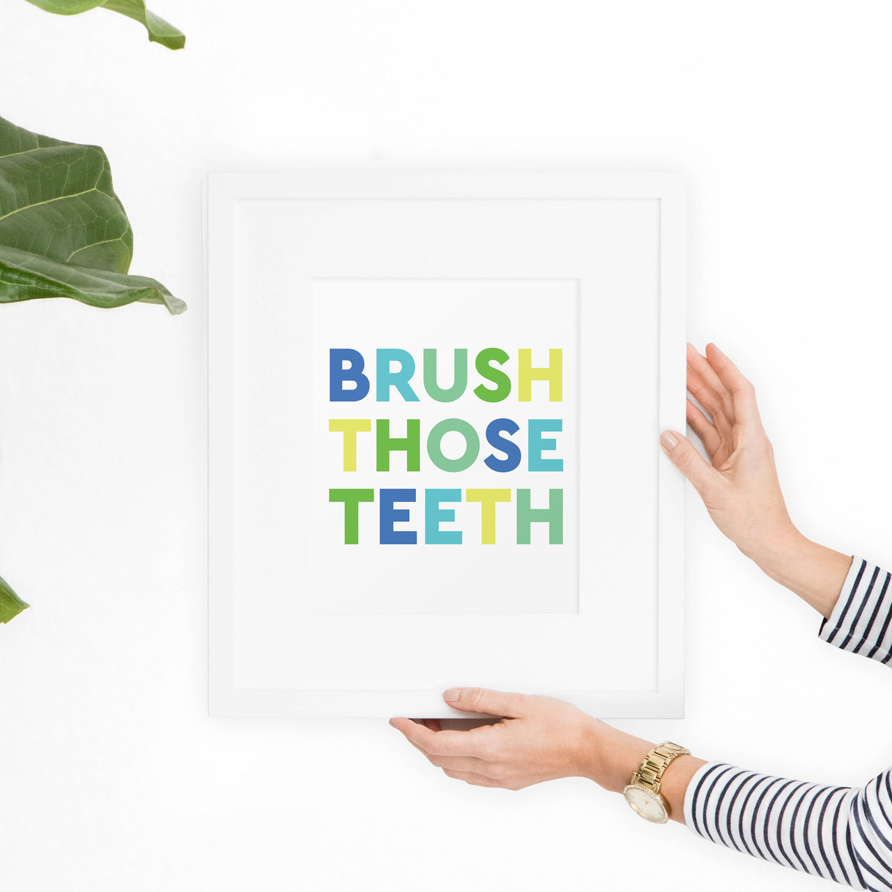 Brush Those Teeth Bathroom Printable Art - Hewitt Avenue