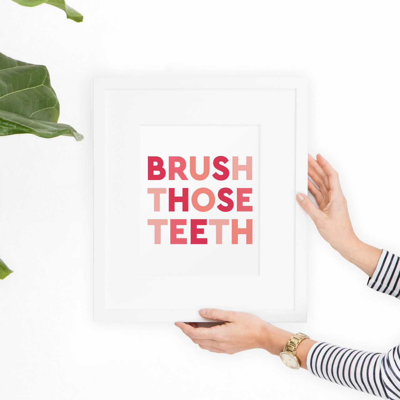 Brush Those Teeth Bathroom Printable Art - Hewitt Avenue