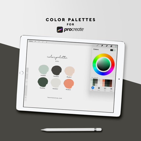 Procreate Color Palette 001 - Hewitt Avenue