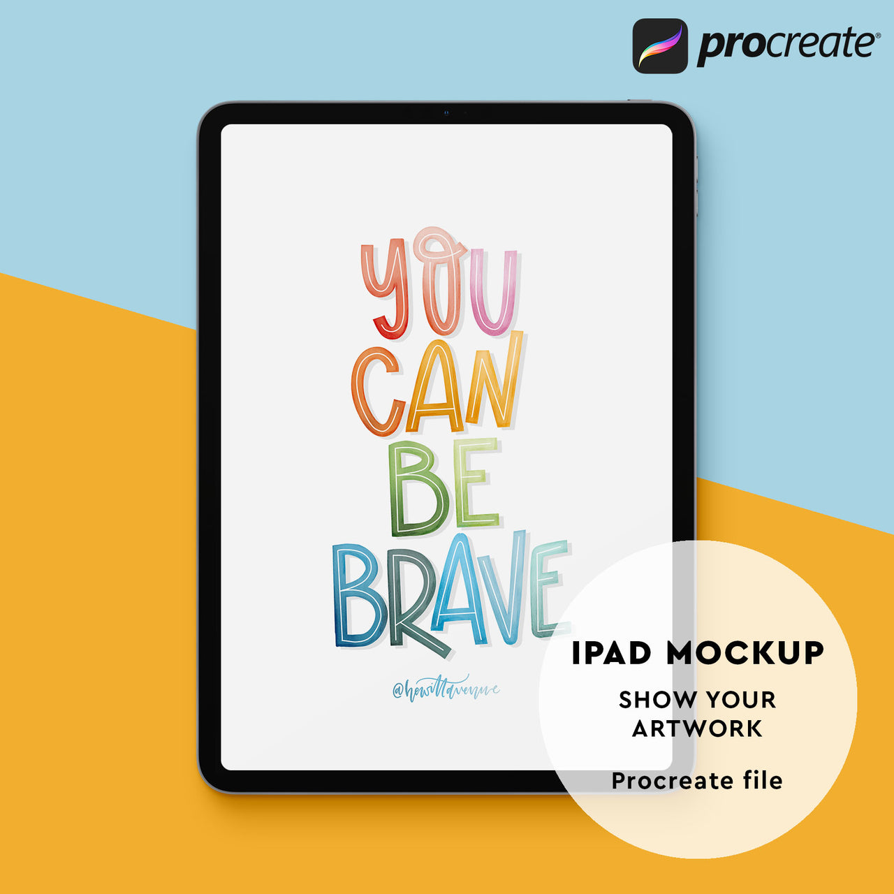 iPad Mockup for Procreate