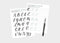 Modern Calligraphy Lettering Guide