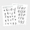 BUNDLE Uppercase and Lowercase Lettering Guides - Hewitt Avenue
