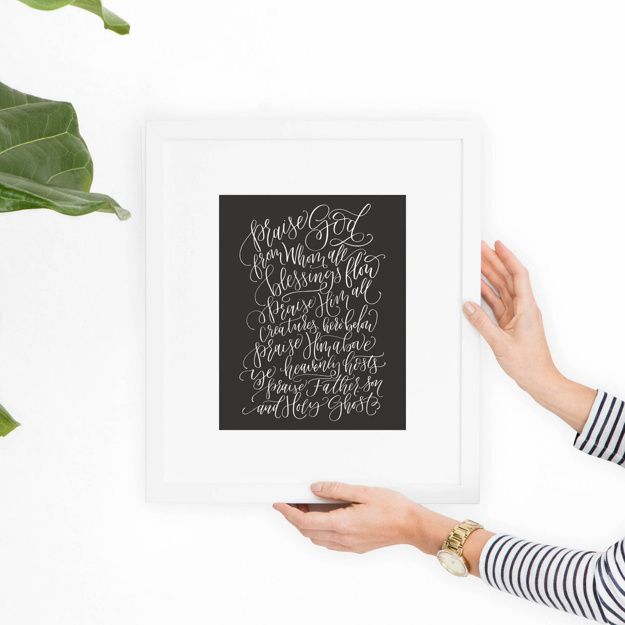 Praise God from Whom all Blessing Flow, Doxology Scripture Art - Hewitt Avenue