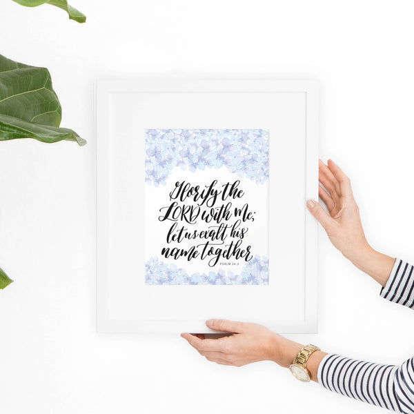 Psalm 34 Printable Art - Hewitt Avenue