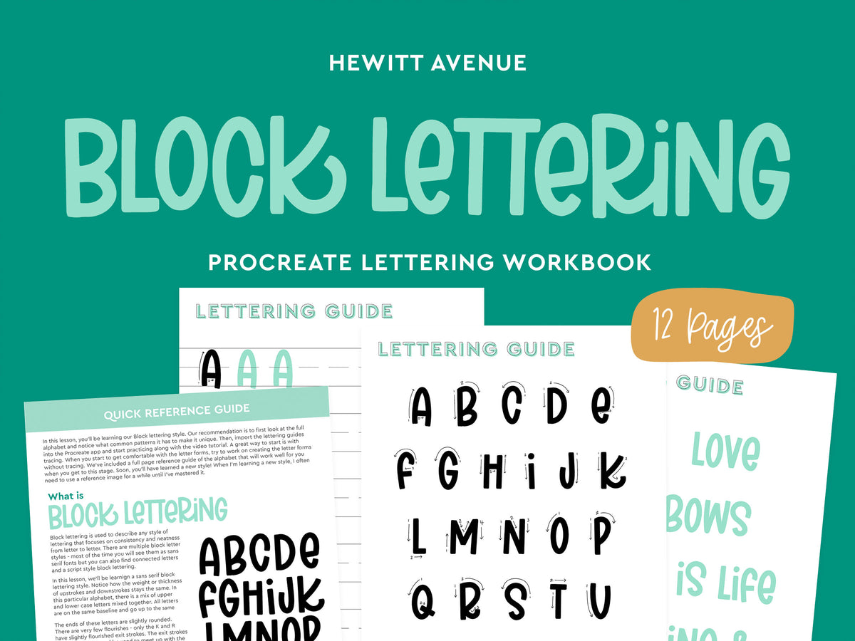 Greg Block Lettering Block Lettering Guide – Hewitt Avenue