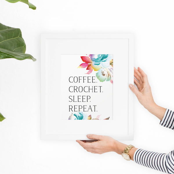Crochet + Coffee Printable Art - Hewitt Avenue