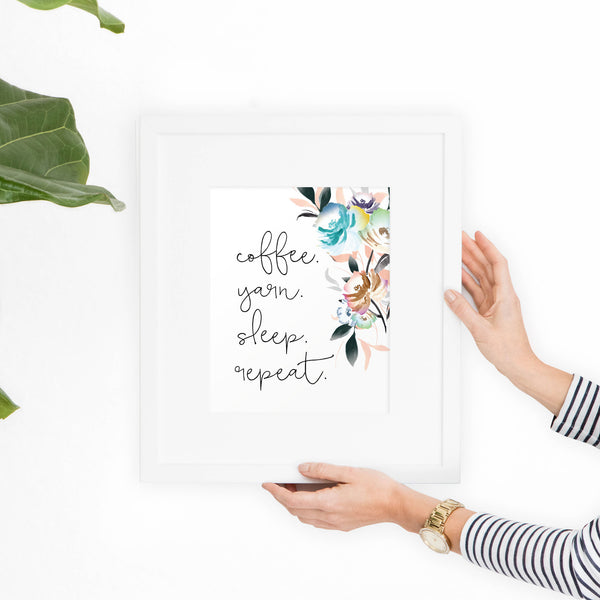 Yarn + Coffee Printable Art - Hewitt Avenue