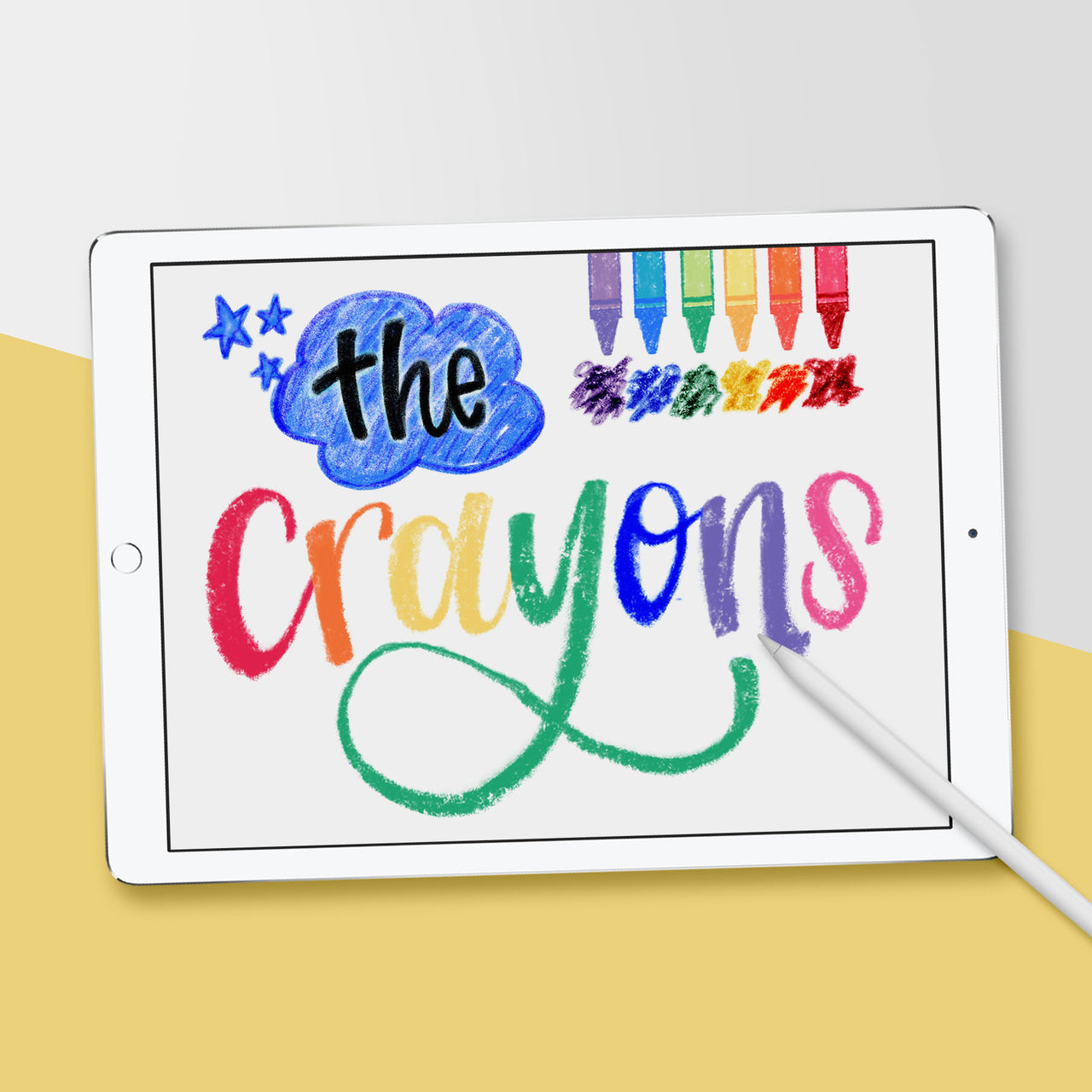 Crayon Procreate Brushes - Hewitt Avenue