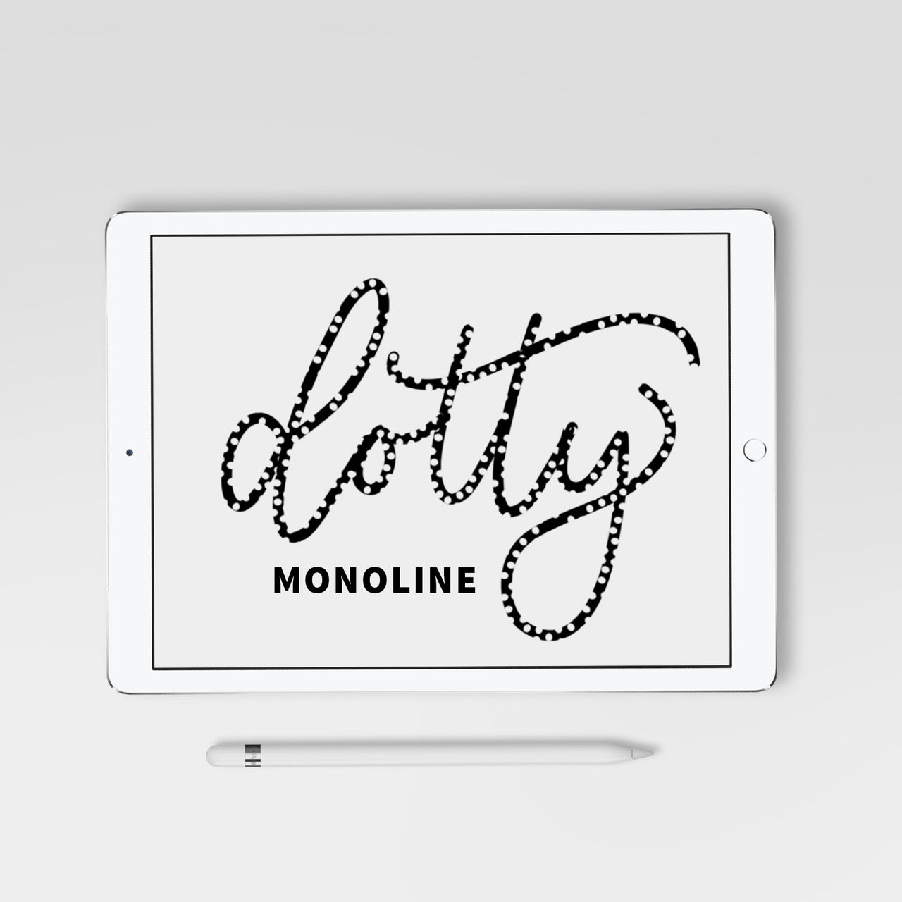 Dotty Monoline Procreate Brush - Hewitt Avenue