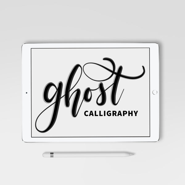 Ghost Calligraphy Procreate Brush - Hewitt Avenue