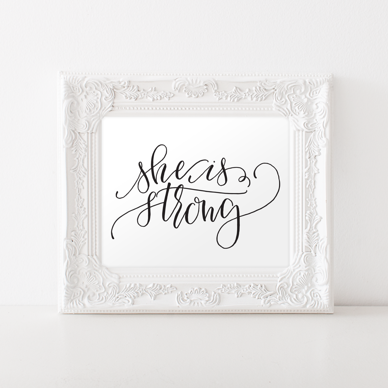 Proverbs 31:25 She is Strong Printable Art - Hewitt Avenue