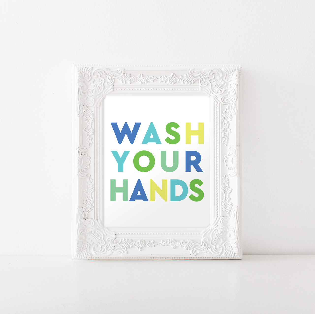 Wash Your Hands Bathroom Printable Art - Hewitt Avenue